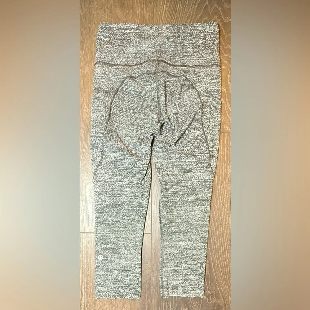 Lululemon Athletica Gray Leggings High-Waisted Stretchy
